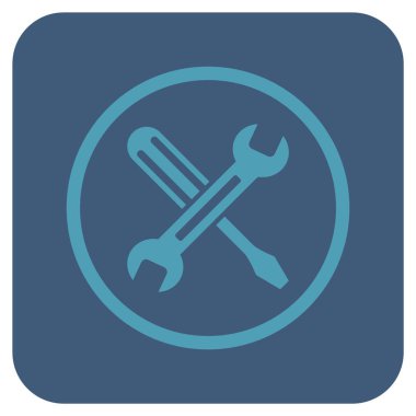 Düz kare vektör simge ayarlama