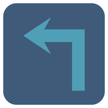 Sol düz kare vektör simge açmak