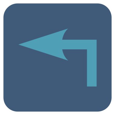 Sol düz kare vektör simge açmak