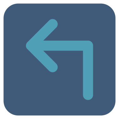 Sol düz kare vektör simge açmak