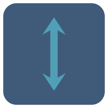 Vektör simge Dikey Çevir düz kare