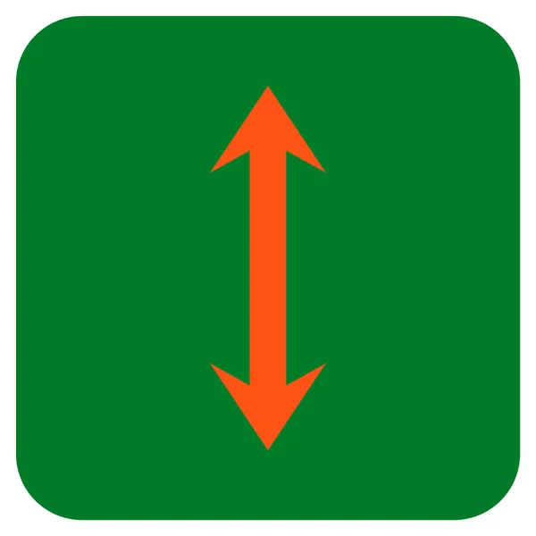 Ícone de vetor quadrado plano de aleta vertical —  Vetores de Stock