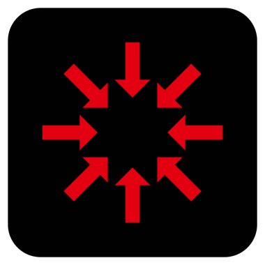 Oklar düz kare vektör simge Daralt