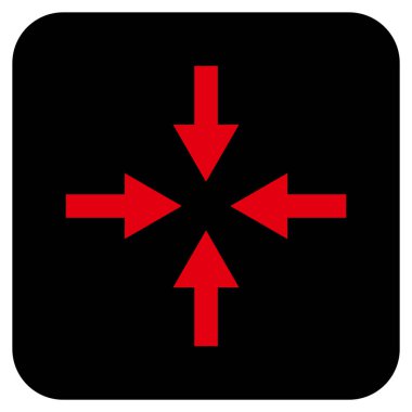 Oklar düz kare vektör simge sıkıştırmak