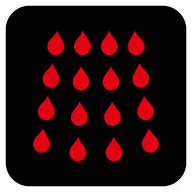 Damla düz kare vektör simgesi