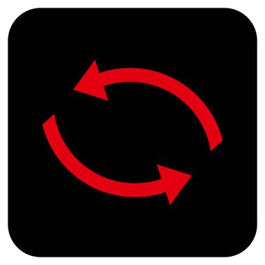 Exchange oklar düz kare vektör simgesi