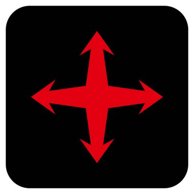 Düz kare vektör simgesini genişletin