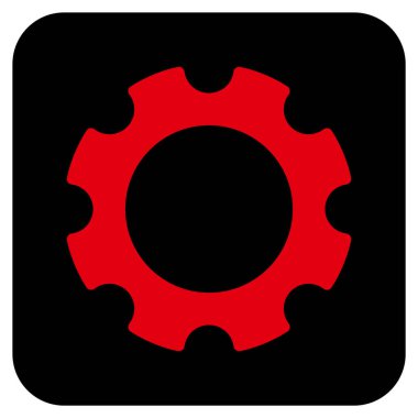 Vites düz kare vektör simgesi