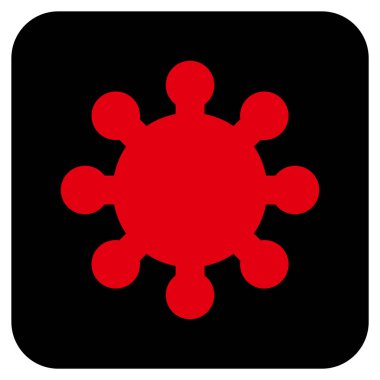 Vites düz kare vektör simgesi