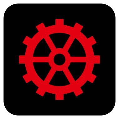 Vites düz kare vektör simgesi