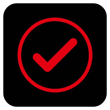 Tamam düz kare vektör simgesi