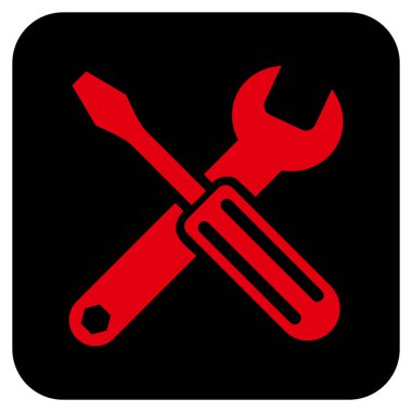 Seçenekleri düz kare vektör simgesi