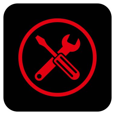 Seçenekleri düz kare vektör simgesi