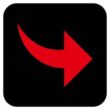 Düz kare vektör simge Yinele