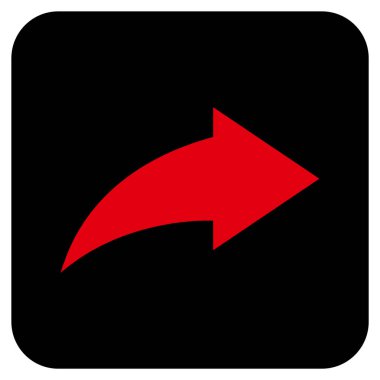 Düz kare vektör simge Yinele