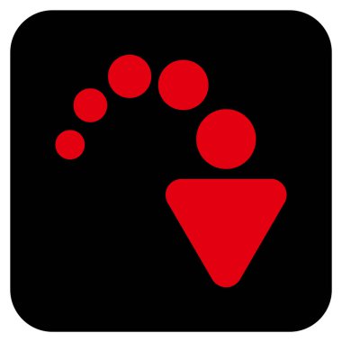 Düz kare vektör simge Yinele