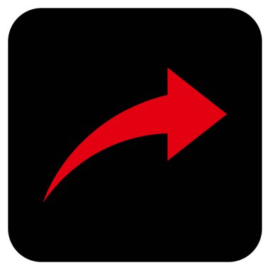 Düz kare vektör simge Yinele