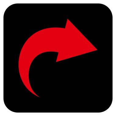 Düz kare vektör simge Yinele