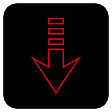 Düz kare vektör simgesi gönder