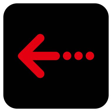 Vektör simge sol düz kare göndermek