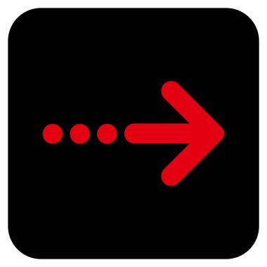 Vektör simgesi doğru düz kare göndermek