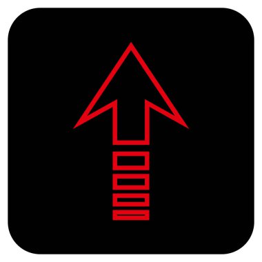 Düz kare vektör simge gönder