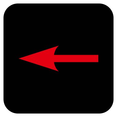 Keskin ok düz yaptı vektör simgesi kare