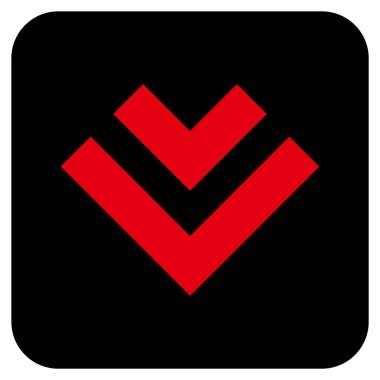 Düz kare vektör simgesi kaydır