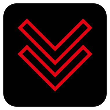 Düz kare vektör simgesi kaydır