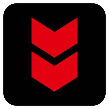 Düz kare vektör simgesi kaydır