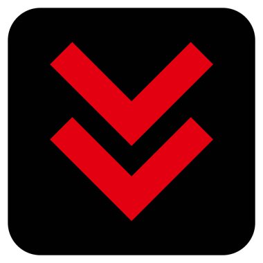 Düz kare vektör simgesi kaydır