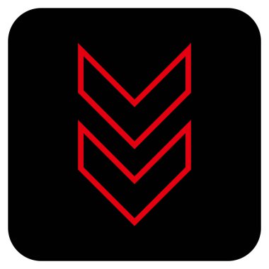 Düz kare vektör simgesi kaydır