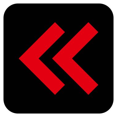 Sol düz kare vektör simge vardiya