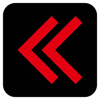 Sol düz kare vektör simge vardiya