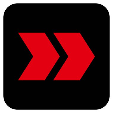 ÜST KRKT değil düz vektör simgesi kare