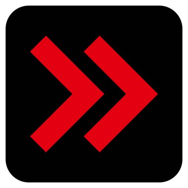 ÜST KRKT değil düz vektör simgesi kare