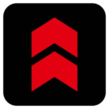 Düz kare vektör simge kayması