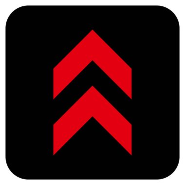 Düz kare vektör simge kayması