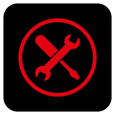 Düz kare vektör simge ayarlama