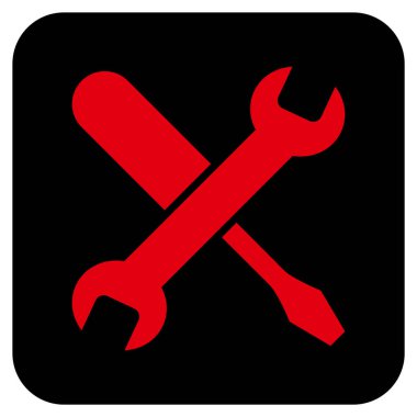 Düz kare vektör simge ayarlama