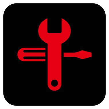 Düz kare vektör simge ayarlama