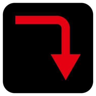 Düz kare vektör simge açmak