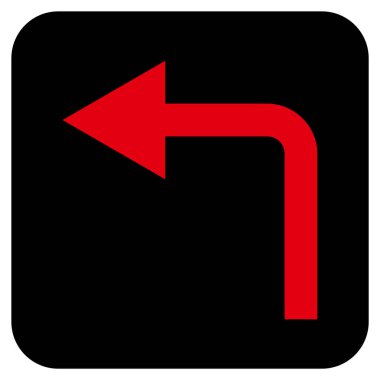 Sol düz kare vektör simge açmak