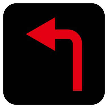 Sol düz kare vektör simge açmak