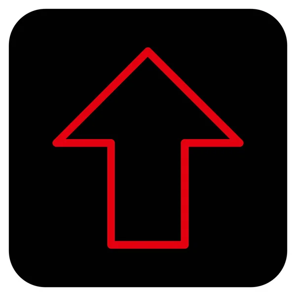 Pfeil nach oben flache quadratische Vektorsymbol — Stockvektor