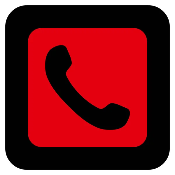 Telefone Flat quadrado vetor ícone — Vetor de Stock