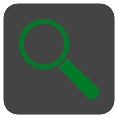 Arama aracı düz kare vektör simgesi