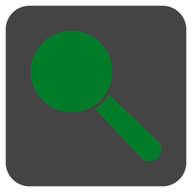 Arama aracı düz kare vektör simgesi