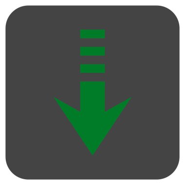 Düz kare vektör simgesi gönder