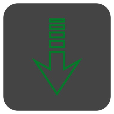 Düz kare vektör simgesi gönder